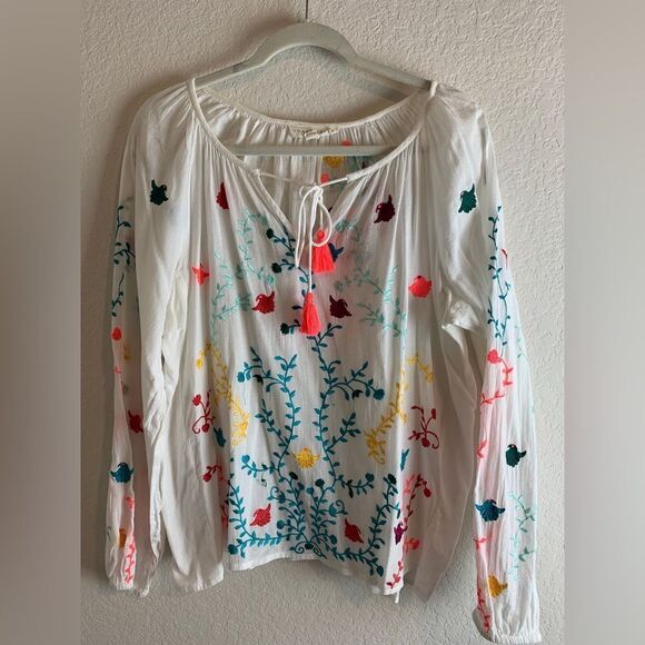 Lovestitch: Beautiful bright, fun embroidered Blouse. - Picture 1 of 6